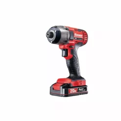 BAUER 20V Cordless 1/4 in. Hex Compact Impact Driver Kit with 1.5Ah Battery, Rapid Charger, and Bag