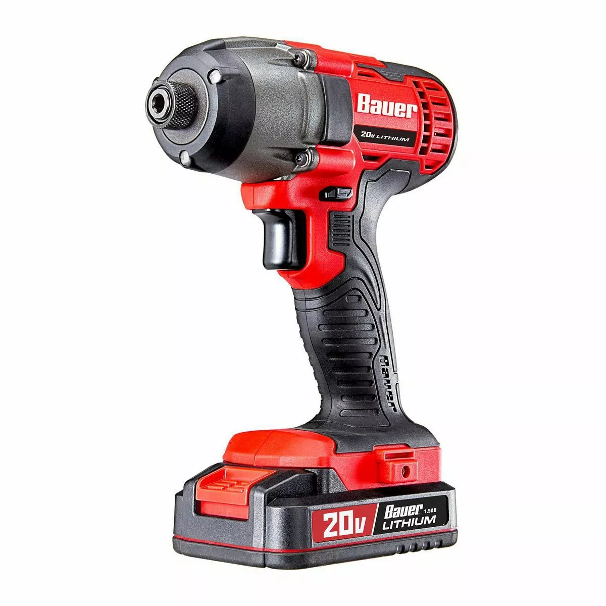 BAUER 20V Cordless 1/4 in. Hex Compact Impact Driver Kit with 1.5Ah Battery, Rapid Charger, and Bag 6 BAUER 20V Cordless 1/4 in. Hex Compact Impact Driver Kit with 1.5Ah Battery, Rapid Charger, and Bag - Image 6