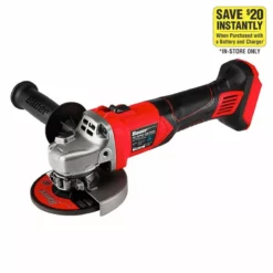 BAUER 20V Cordless 4-1/2 in. Slide Switch Angle Grinder - Tool Only 13 BAUER 20V Cordless 4-1/2 in. Slide Switch Angle Grinder - Tool Only -Bauer Popular Store 63632 W21