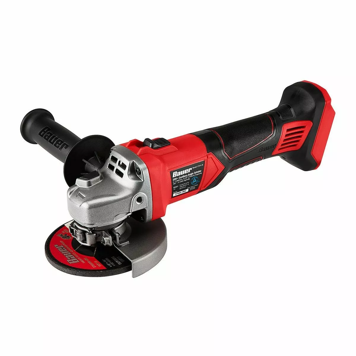 BAUER 20V Cordless 4-1/2 in. Slide Switch Angle Grinder - Tool Only 2 BAUER 20V Cordless 4-1/2 in. Slide Switch Angle Grinder - Tool Only - Image 2