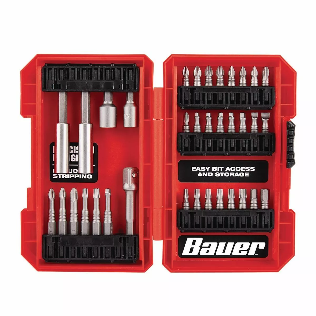 BAUER Impact Drill and Driver Bit Set, 35 Pc. 2 BAUER Impact Drill and Driver Bit Set, 35 Pc. - Image 2