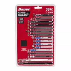 BAUER T-shank General Purpose Jigsaw Blade Set, 30 Pc. 7 BAUER T-shank General Purpose Jigsaw Blade Set, 30 Pc. -Bauer Popular Store 64071 W4