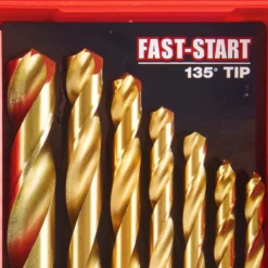 BAUER Titanium Drill Bit Set, 17 Pc. 10 BAUER Titanium Drill Bit Set, 17 Pc. -Bauer Popular Store 64198 W4