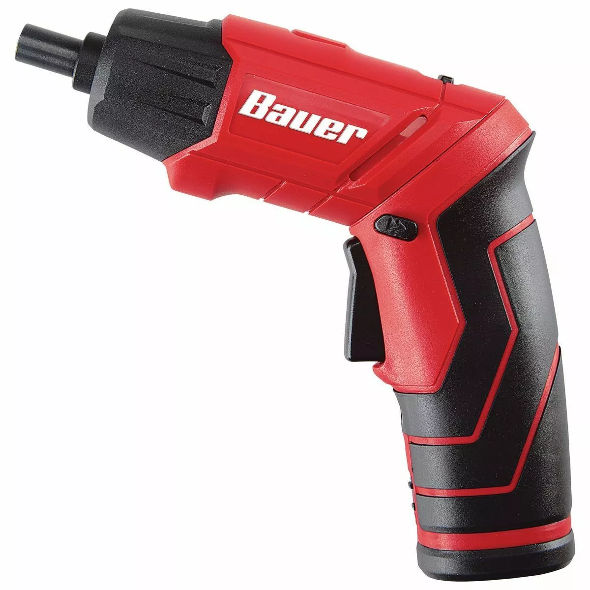 BAUER 4V Cordless 1/4 in. Screwdriver with Integrated Flashlight Kit with 4 Insert Bits and Wall Charger 1 BAUER 4V Cordless 1/4 in. Screwdriver with Integrated Flashlight Kit with 4 Insert Bits and Wall Charger