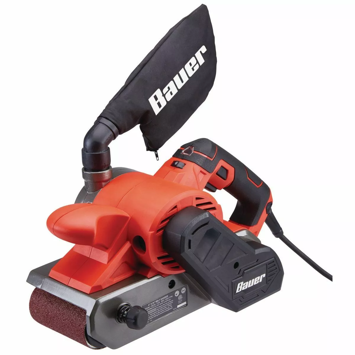 BAUER 10 Amp 4 in. x 24 in. Variable Speed Belt Sander 1 BAUER 10 Amp 4 in. x 24 in. Variable Speed Belt Sander