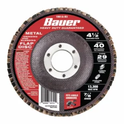 BAUER 4-1/2 in. 40 Grit Zirconia Type 29 Flap Disc
