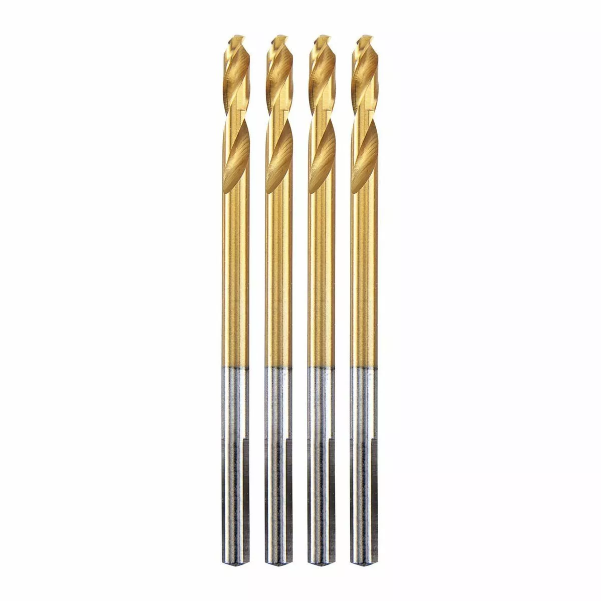 BAUER 3/16 in. Titanium Drill Bit Set, 4 Pc. 2 BAUER 3/16 in. Titanium Drill Bit Set, 4 Pc. - Image 2