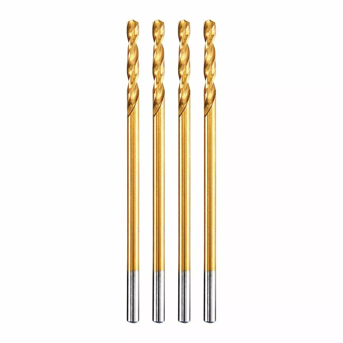 BAUER 3/32 in. Titanium Drill Bit Set, 4 Pc. 2 BAUER 3/32 in. Titanium Drill Bit Set, 4 Pc. - Image 2