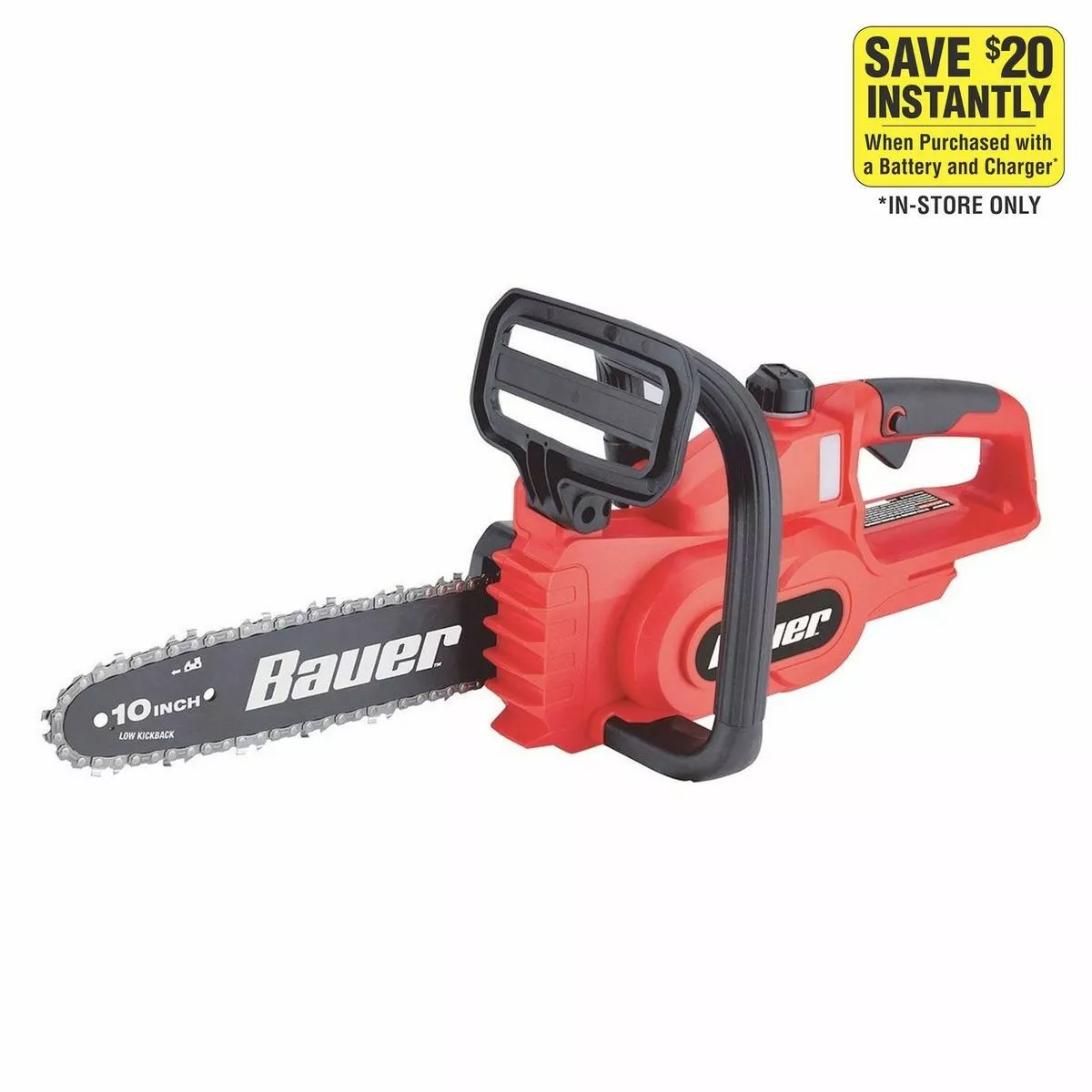 BAUER 20V Cordless Chainsaw – Tool Only 2 BAUER 20V Cordless Chainsaw – Tool Only - Image 2