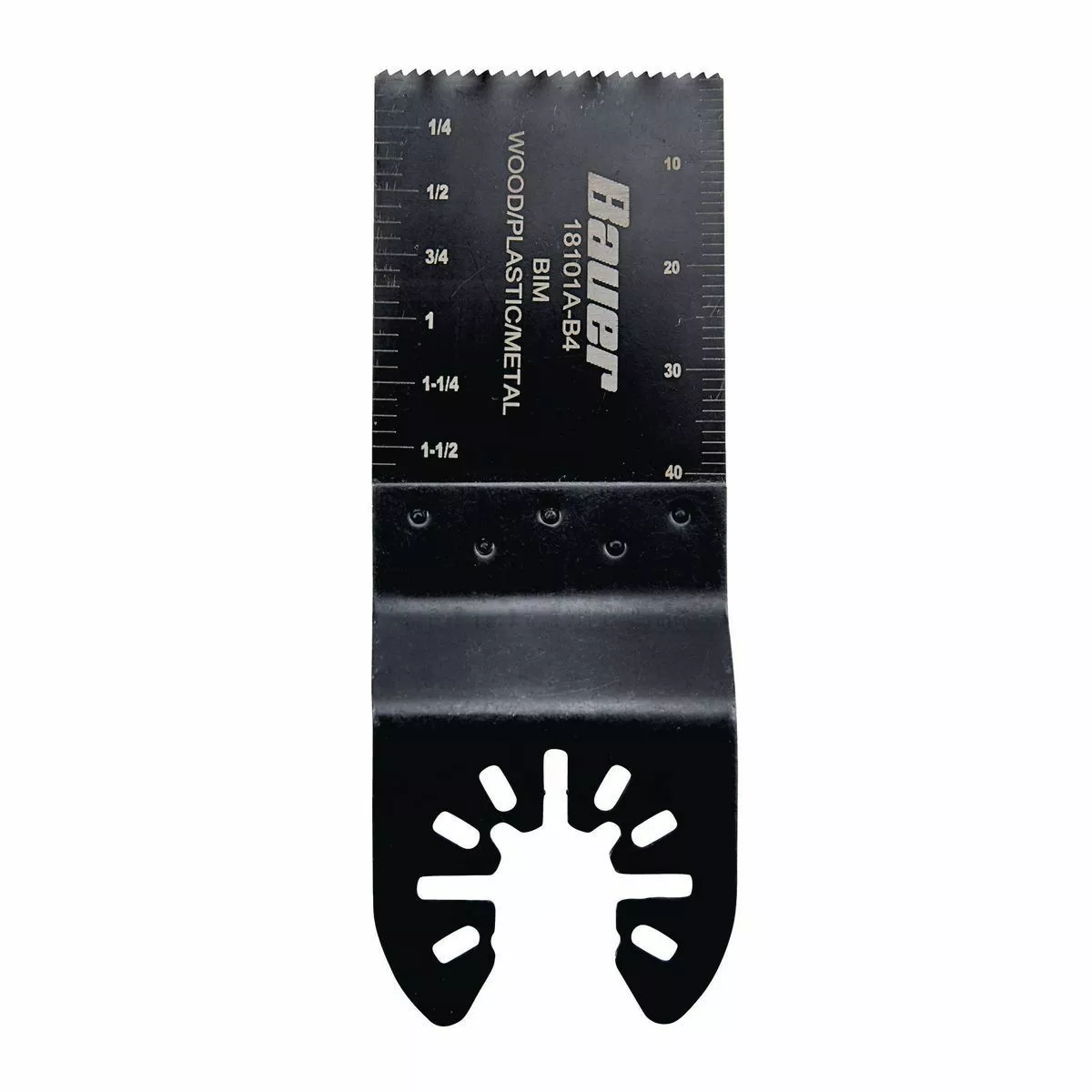 BAUER 1-3/8 in. Bi-Metal Carbon Steel Plunge/Flush Cutting Saw Blade for Oscillating Multi-tools 1 BAUER 1-3/8 in. Bi-Metal Carbon Steel Plunge/Flush Cutting Saw Blade for Oscillating Multi-tools