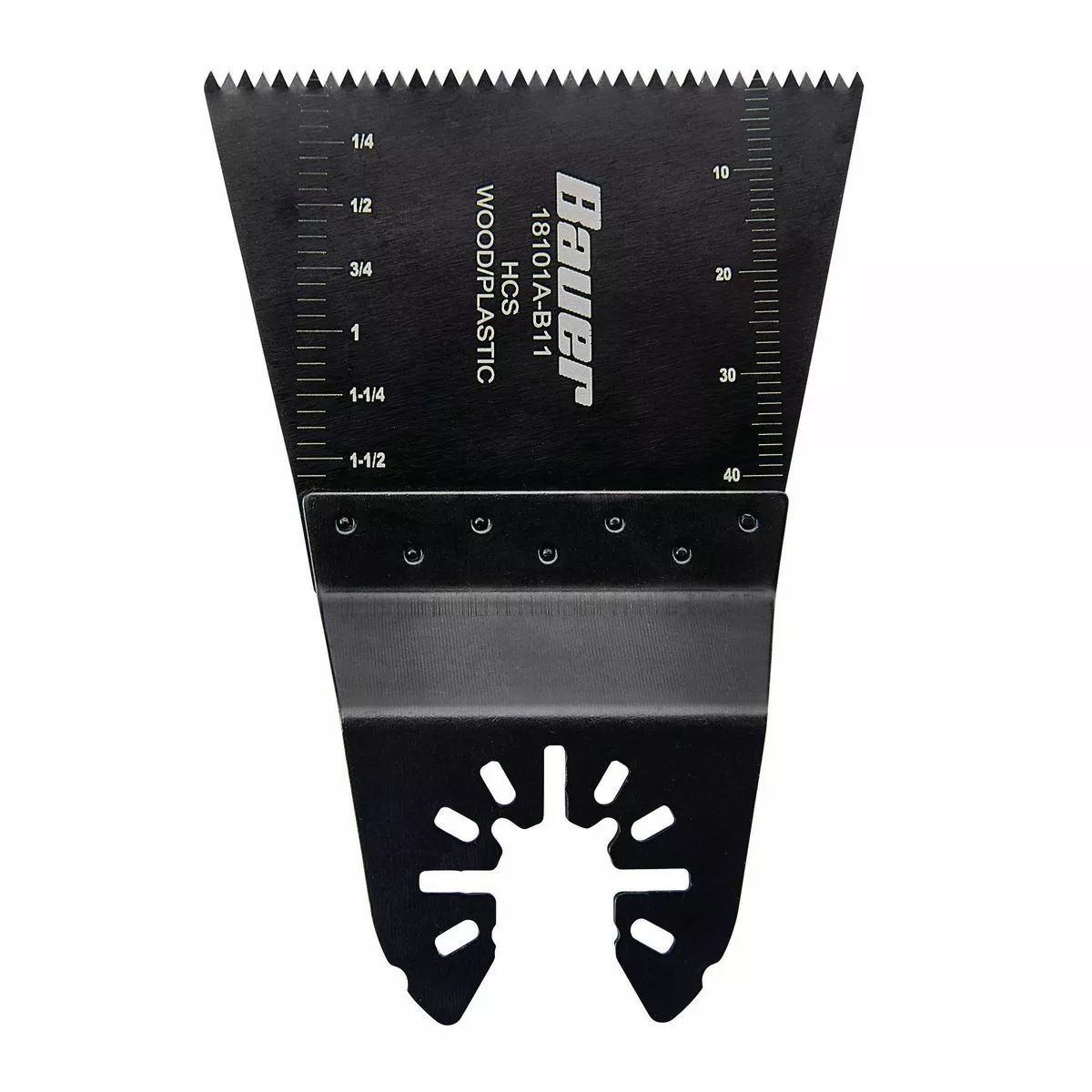 BAUER 2-5/8 in. High Carbon Steel Wide Cut Blade for Oscillating Multi-tools 1 BAUER 2-5/8 in. High Carbon Steel Wide Cut Blade for Oscillating Multi-tools