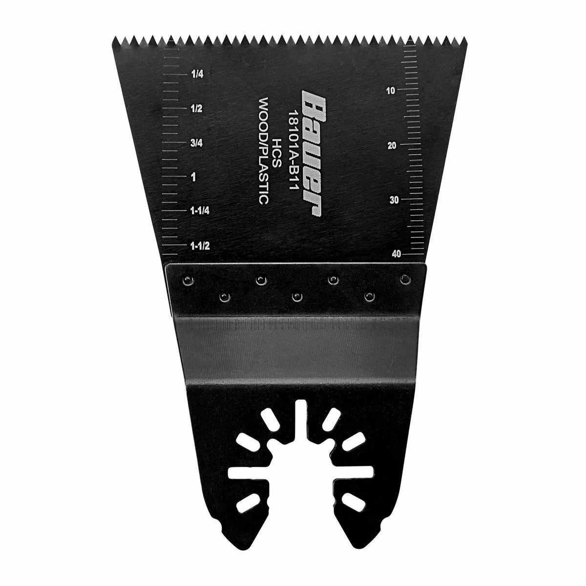 BAUER 2-5/8 in. High Carbon Steel Wide Cut Blade for Oscillating Multi-tools 2 BAUER 2-5/8 in. High Carbon Steel Wide Cut Blade for Oscillating Multi-tools - Image 2