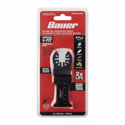 BAUER 1-3/16 in. Bi-Metal Reduced Shank Plunge/Flush Cutting Blade for Oscillating Multi-tools -Bauer Popular Store 64962 W5