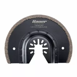 BAUER 3-5/8 in. Diamond Grit Half Moon Cutting Blade for Oscillating Multi-tools