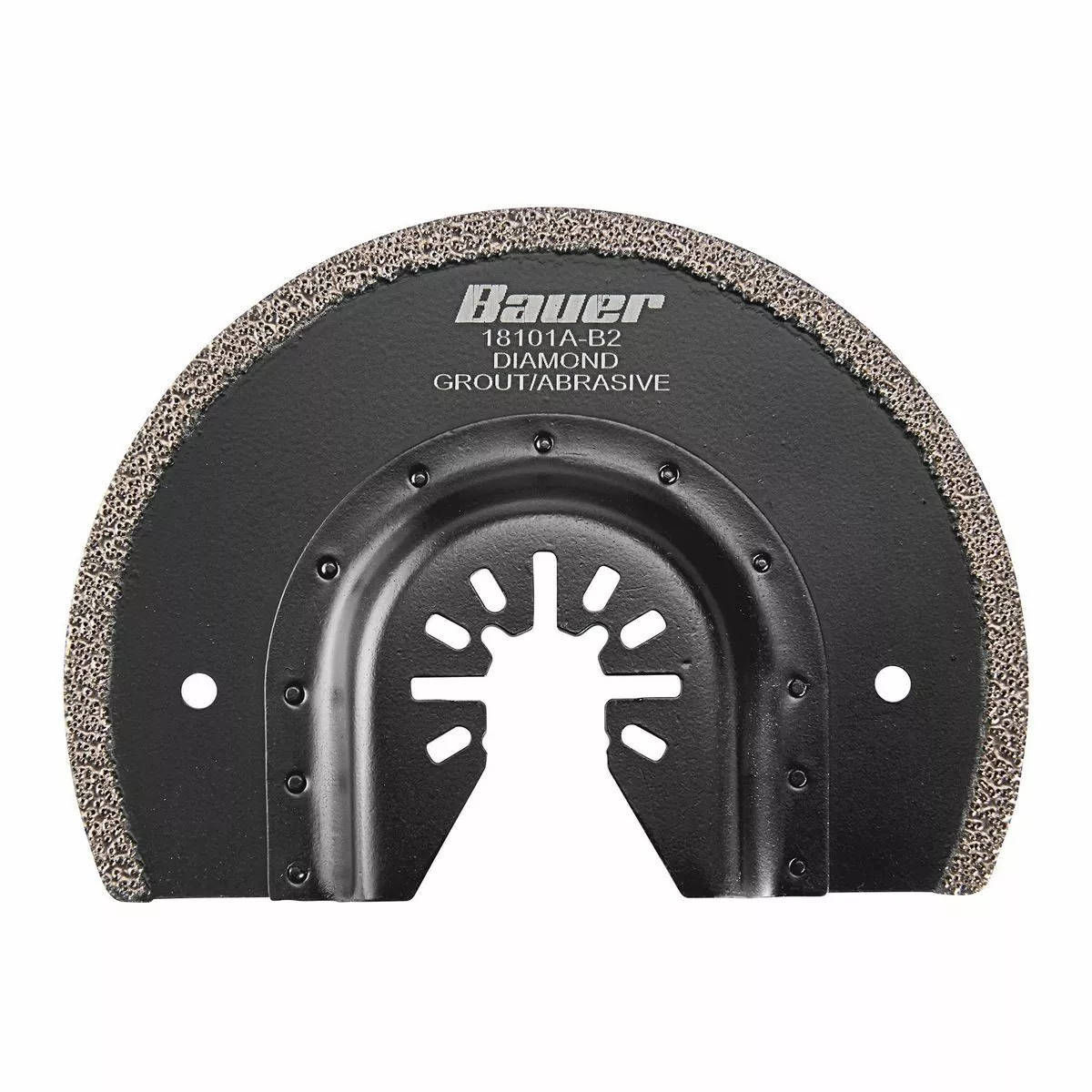 BAUER 3-5/8 in. Diamond Grit Half Moon Cutting Blade for Oscillating Multi-tools 2 BAUER 3-5/8 in. Diamond Grit Half Moon Cutting Blade for Oscillating Multi-tools - Image 2